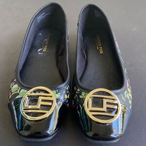 London Fog Collection Caela Black Ballet Flats Size 6 M